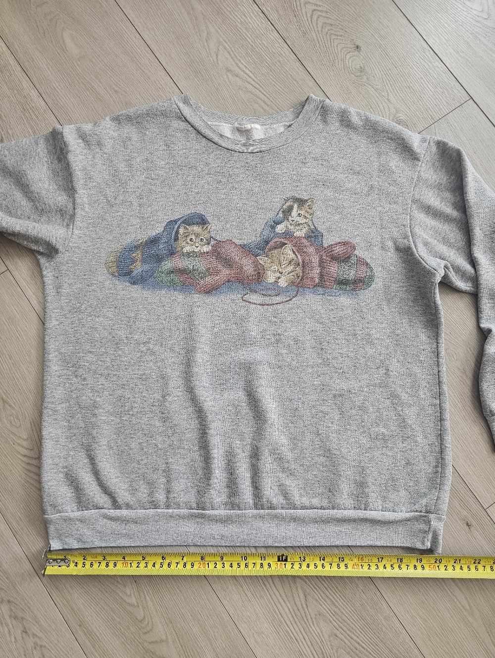 Vintage Carroll Reed Kitten Crewneck Sweater, Large - Picture 12 of 13
